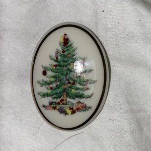 Authentic Spode Christmas Tree brooch